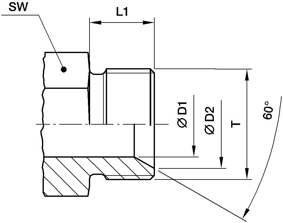 DIN 60 cone end DIN 7631 dimensions DIN 60 cone end DIN 7631 dimensions