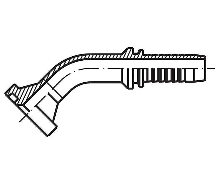 SAE Flange hydraulic hose fittings (2)