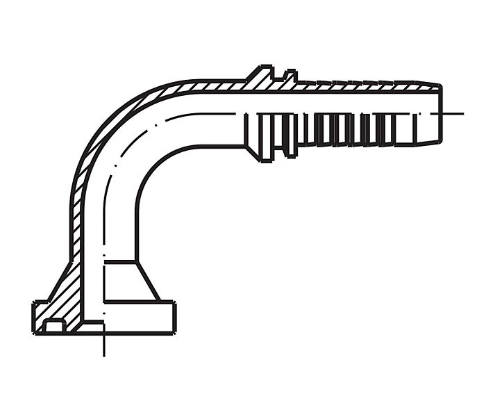 SAE Flange hydraulic hose fittings (3)