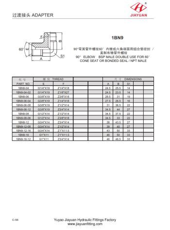 Adaptateur NPT cône BSP mâle