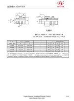 Adaptateur JIC pour visage plat BSP mâle