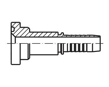Raccords de tuyau hydraulique de bride SAE